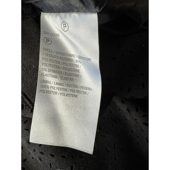 QVC DENNIS BASSO PERFORATED FAUX SUEDE JACKET NWOT BLACK SIZE L - Picture 6 of 7